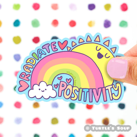 Radiate Positivity Vinyl Sticker