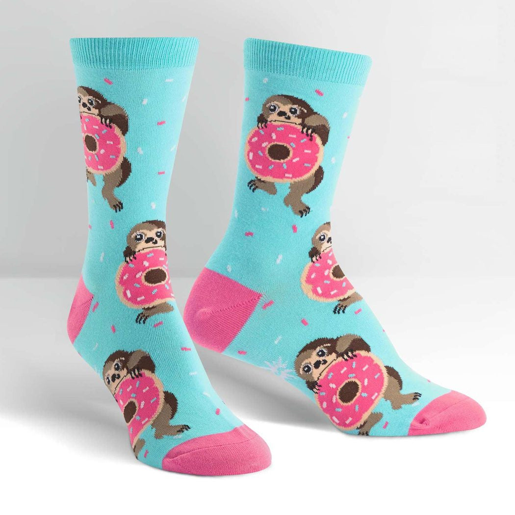 Snackin' Sloth Women's Crew Socks