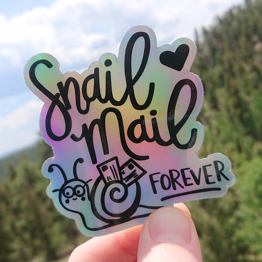 Snail Mail Forever Holographic Vinyl Sticker