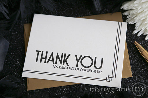 Our Special Day Vendor Thank You Card Deco Style