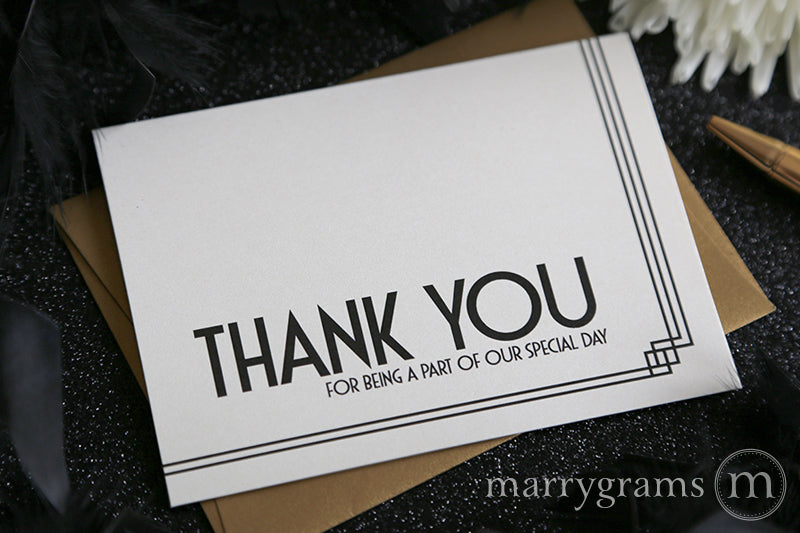 Our Special Day Vendor Thank You Card Deco Style