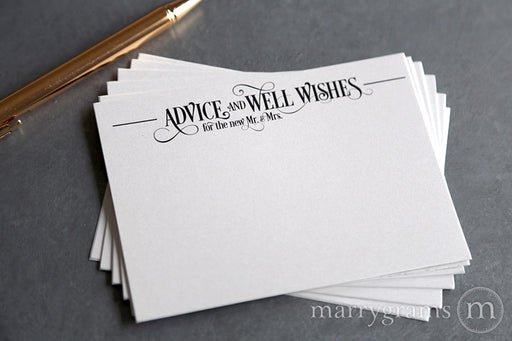 Wedding Advice & Wishes Cards Enchanting Style