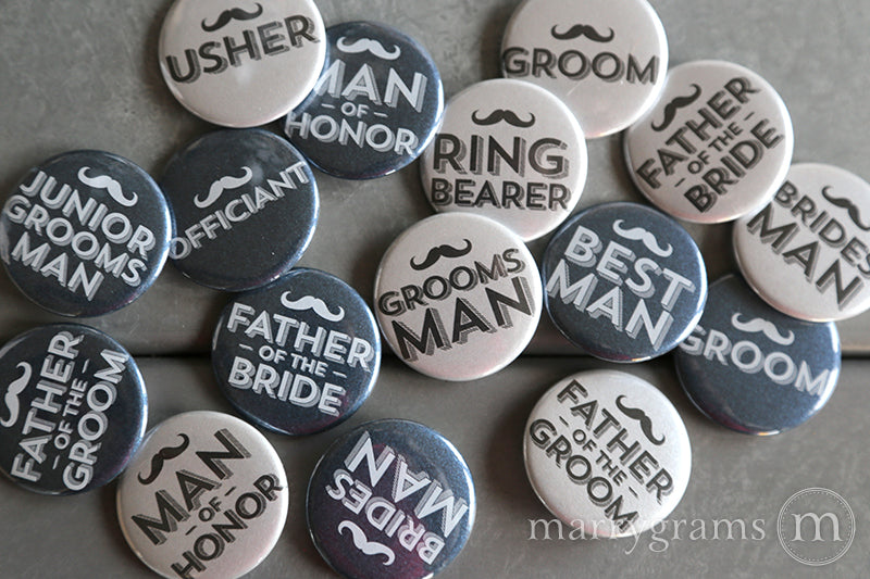 Your Service is Requested Groomsman Button Cards