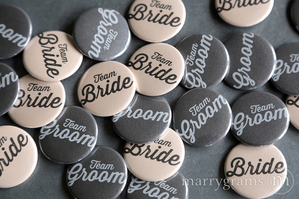You've Been Drafted wedding party Button Cards