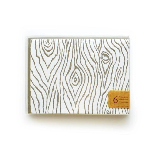 Wood Grain Faux Bois Card