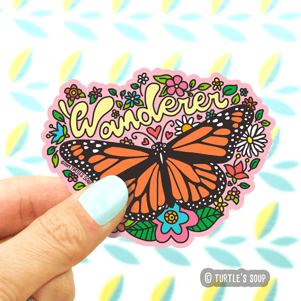 Wanderer Butterfly Vinyl Sticker