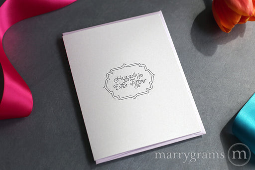 Happily Ever After Wedding Congratulations Card