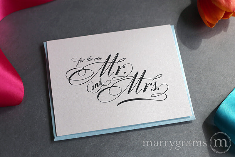 For the New Mr. and Mrs. Wedding Card