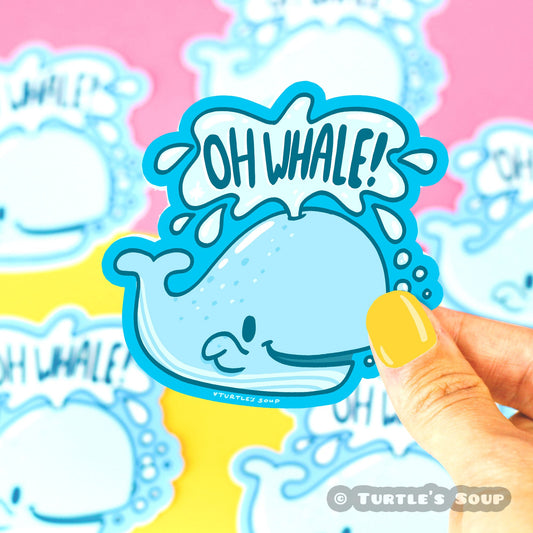 Oh Whale Vinyl Sticker