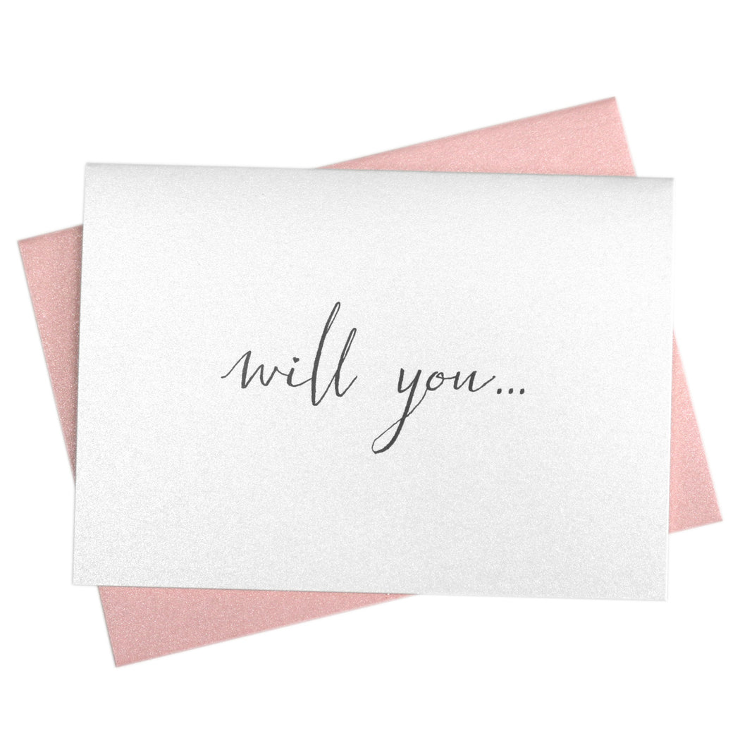 Be My Bridesmaid Cards Chic Style
