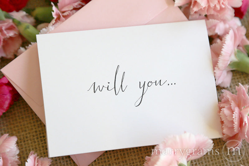 Be My Bridesmaid Cards Chic Style