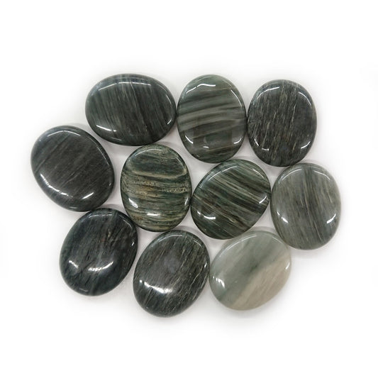 Green Lace Jasper Worry Stone