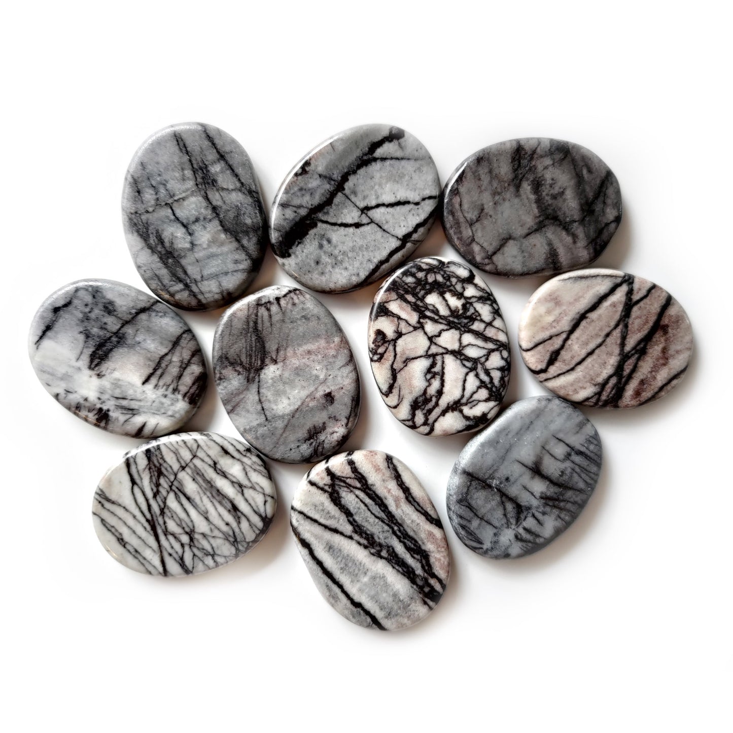 Zebra Jasper Worry Stone